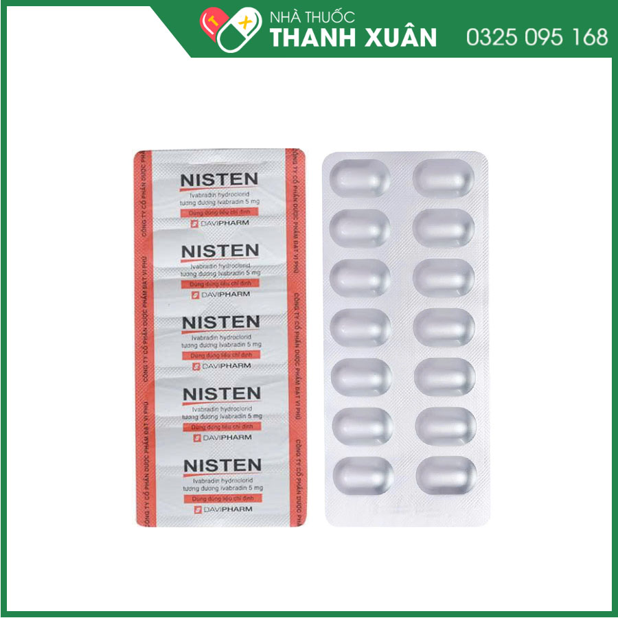Nisten 5mg thuốc điều trị bệnh mạch vành, đau thắt ngực